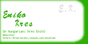 eniko kres business card